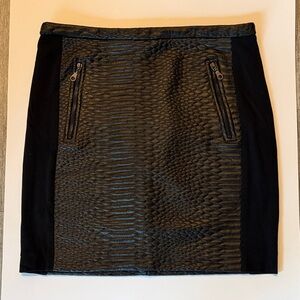 Black Snake Front Skirt